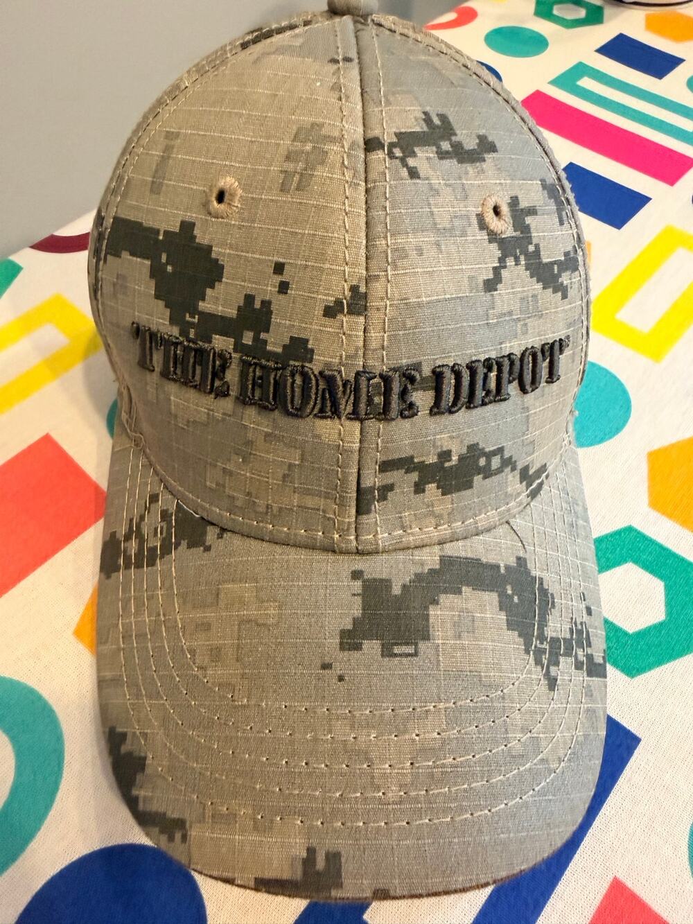 Home Depot Military Edition Hat Digital Camo Ripstop Baseball Cap OSFM Workwear